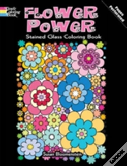 Capa do artigo Flower Power Stained Glass Coloring Book