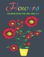 Flowers Coloring Book For Kids Ages 4-8 - Preview