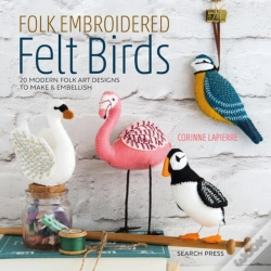 Capa do artigo Folk Embroidered Felt Birds