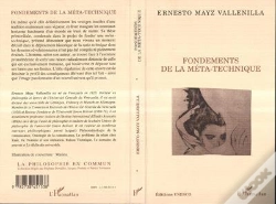 Capa do artigo Fondements De La Meta-Technique