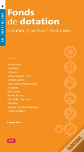 Fonds De Dotation ; Création, Gestion, Évolution (2e Édition)