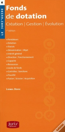 Capa do artigo Fonds De Dotation ; Création, Gestion, Évolution