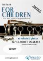 For Children By Bartok - Easy Clarinet Quartet ( Score) - Preview