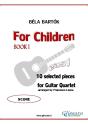 For Children By Bartok (Easy Guitar Quartet) Score - Preview