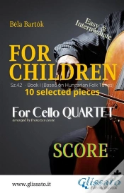 Capa do artigo "For Children" By Bartók For Cello Quartet (Score)
