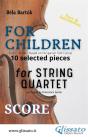 "For Children" By Bartók For String Quartet (Score) - Preview