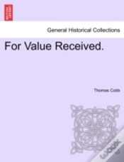 Capa do artigo For Value Received.