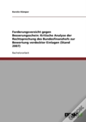 Forderungsverzicht Gegen Besserungsschein