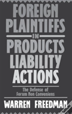 Capa do artigo Foreign Plaintiffs In Products Liability Actions