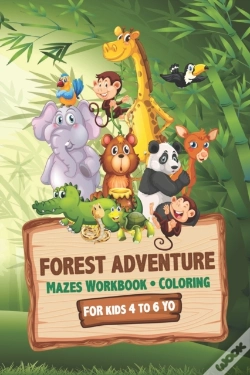 Capa do artigo Forest Adventure Mazes Workbook, Coloring, For Kids 4-6 Yo
