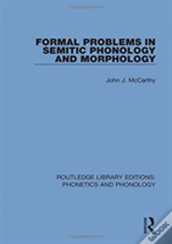 Capa do artigo Formal Problems In Semitic Phonology And Morphology