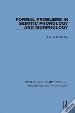Capa do artigo Formal Problems In Semitic Phonology And Morphology