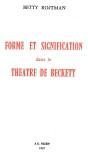 Forme Et Signification Dans Le Théâtre De Beckett - Preview