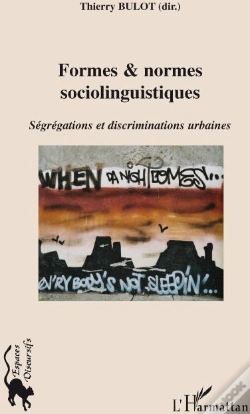 Capa do artigo Formes Et Normes Sociolinguistiques ; Ségrégations Et Discriminations Urbaines