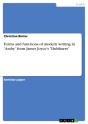 Forms And Functions Of Modern Writing In &Quote;Araby&Quote; From James Joyce'S &Quote;Dubliners&Quote; - Preview