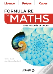 Capa do artigo Formulaire De Maths : Avec Résumes De Cours ; Licence, Prépas, Capes