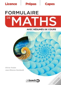 Capa do artigo Formulaire De Maths : Avec Résumes De Cours ; Licence, Prépas, Capes