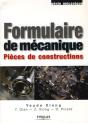 Formulaire De Mécanique ; Pièces De Constructions - Preview