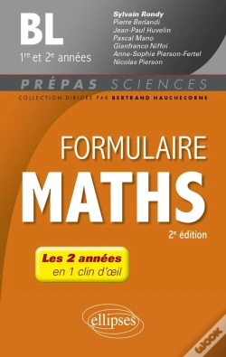 Capa do artigo Formulaire Mathématiques : Bl 1re Et 2e Années (2e Édition)