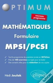 Capa do artigo Formulaire Mathématiques Mpsi-Pcsi
