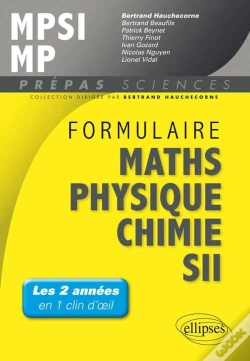Capa do artigo Formulaire Mathematiques Physique Chimie Sii-Mpsi-Mp
