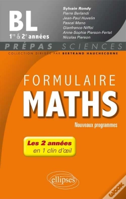Capa do artigo Formulaire Maths Bl 1re Et 2e Annees Nouveaux Programmes 2013-2014