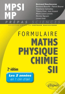 Capa do artigo Formulaire Mpsi/Mp Maths -Physique-Chimie - Sii - 2e Édition