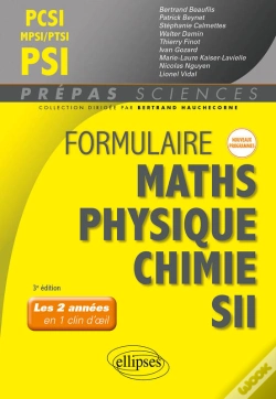 Capa do artigo Formulaire Pcsi-Mpsi-Ptsi/Psi - Maths - Physique-Chimie - Sii - Nouveaux Programmes