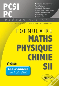 Capa do artigo Formulaire Pcsi/Pc Maths -Physique-Chimie - Sii - 2e Édition