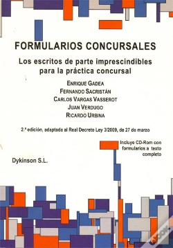 Capa do artigo Formularios Concursales. Los Escritos De Parte Imprescindibles Para La Práctica Concursal.