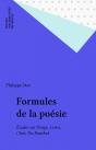 Formules De La Poésie : Etudes Sur Ponge, Leiris, Char Et Du Bouchet - Preview