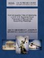 Fort Sill Apache Tribe Of Oklahoma V. U.S. U.S. Supreme Court Transcript Of Record With Supporting Pleadings - Preview