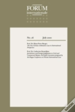 Capa do artigo Forum Internationale: The New German Arbitration Law In International Perspective
