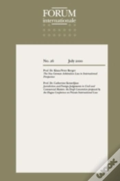Capa do artigo Forum Internationale: The New German Arbitration Law In International Perspective