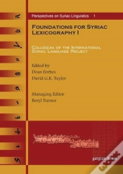 Capa do artigo Foundations For Syriac Lexicography I
