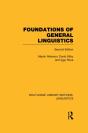 Foundations Of General Linguistics (Rle Linguistics A: General Linguistics) - Preview
