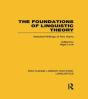 Foundations Of Linguistic Theory (Rle Linguistics B: Grammar) - Preview