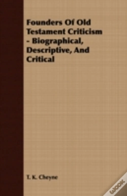 Capa do artigo Founders Of Old Testament Criticism - Bi