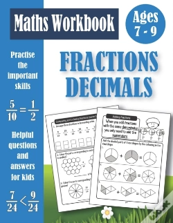 Capa do artigo Fractions And Decimals Workbook For Kids Ages 7-9