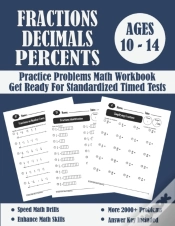 Capa do artigo Fractions, Decimals And Percents Timed Tests Math Workbook