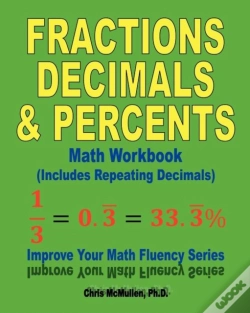Capa do artigo Fractions, Decimals, & Percents Math Workbook (Includes Repeating Decimals)