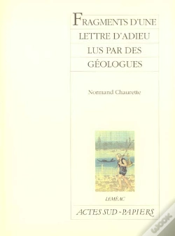 Capa do artigo Fragments D'Une Lettre D'Adieu Lus Par Des Géologues