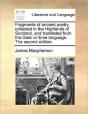 Fragments Of Ancient Poetry Collected In - Preview