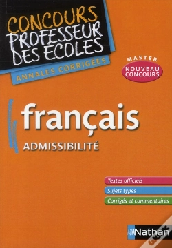 Capa do artigo Francais Admissibilite - Concours Professeurs Des  Ecoles - Annales Corriges 2011