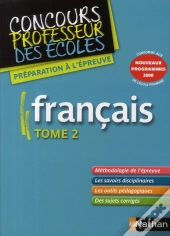 Français T.2 ; Concours Professeur Des Écoles (Édition 2008)