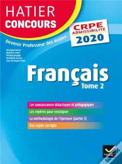 Capa do artigo Francais Tome 2 - Crpe 2020 - Epreuve Ecrite D'Admissibilite