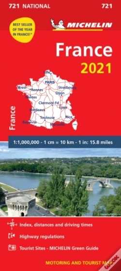 Capa do artigo France 2021 - Michelin National Map 721