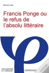Capa do artigo Francis Ponge Ou Le Refus De L