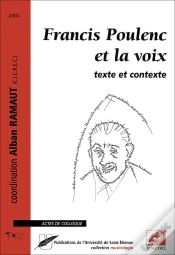 Capa do artigo Francis Poulenc Et La Voix ; Texte Et Contexte