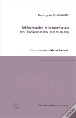 Capa do artigo Francois Simiand - Methode Historique Et Sciences Sociales